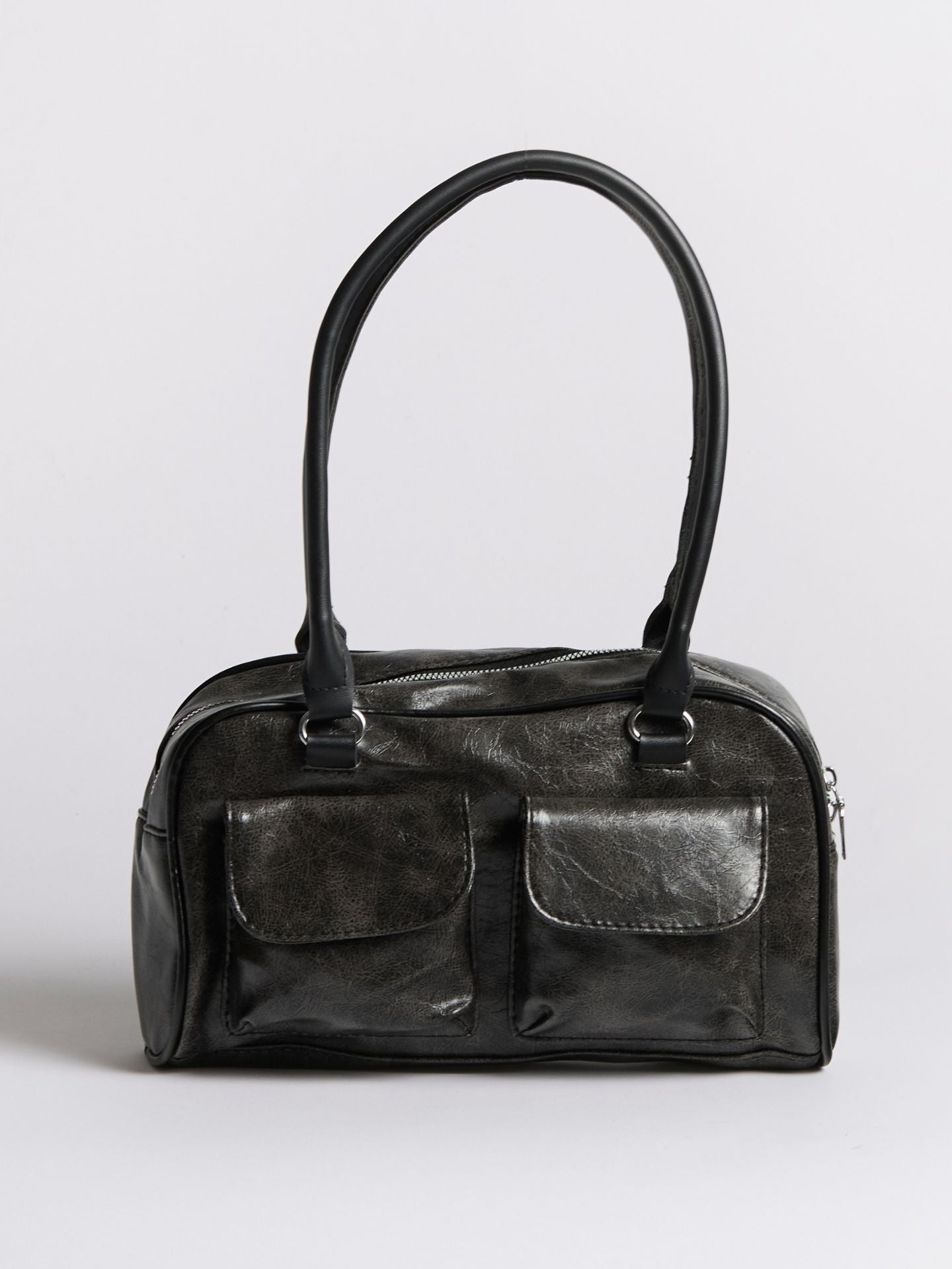 Sleek Distressed Leather Carry